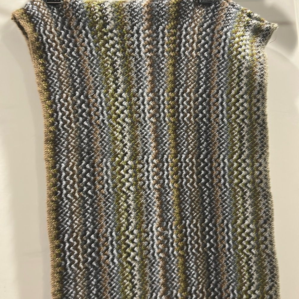 J.Jill Knit Infinity so soft Scarf Multi Fall Autumn colors size OS Like New!
